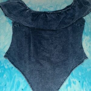 Fashion Nova Dark Blue Kids Bodysuit